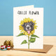 Collie Flower Card - Everyday Card - Funny