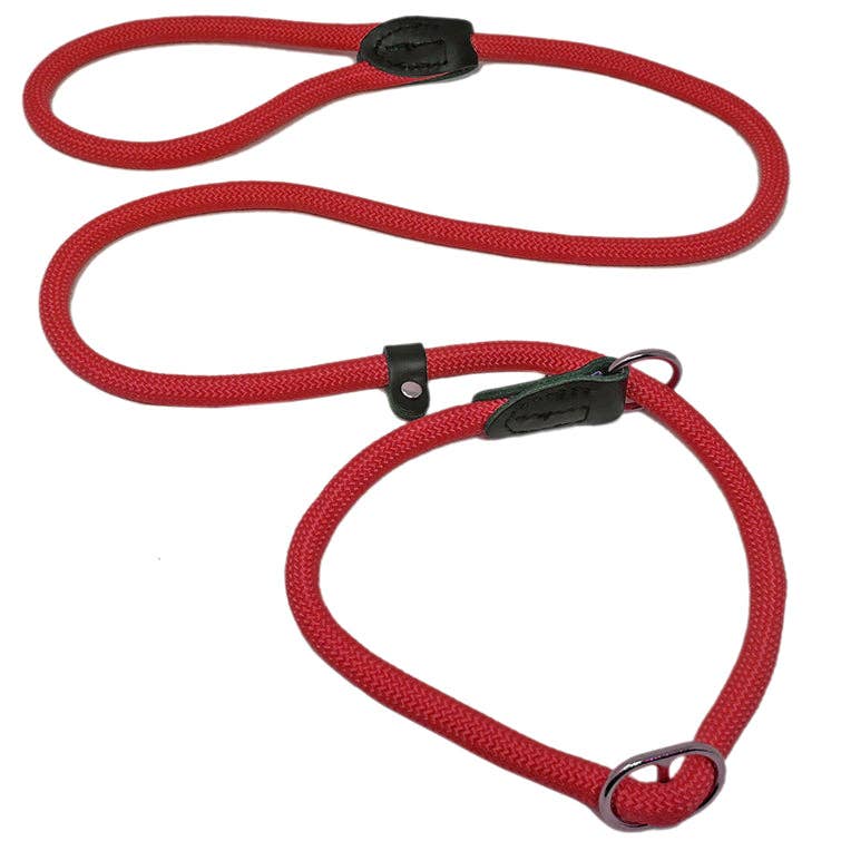 Miro & Makauri  "REGULAR GRIP"  - Slip Dog Lead with Figure: Black 13mm x 120cm