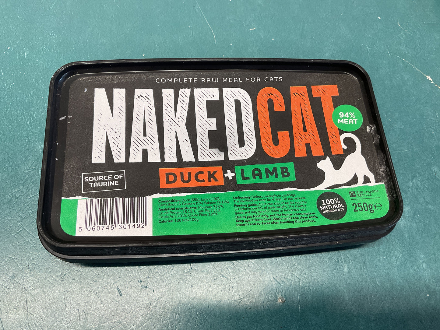 Naked Cat Duck & Lamb (250g)