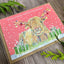 Christmas Highland Cow Eco Friendly Art Card Colourful Funny