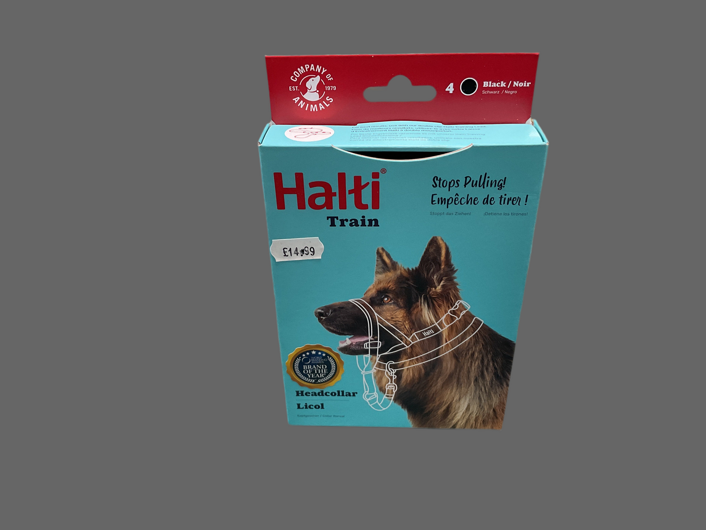 Halti train head collar size 4 black
