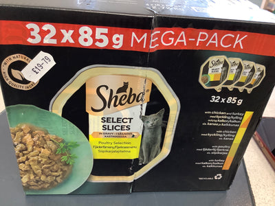 Sheba select slices poultry in gravy