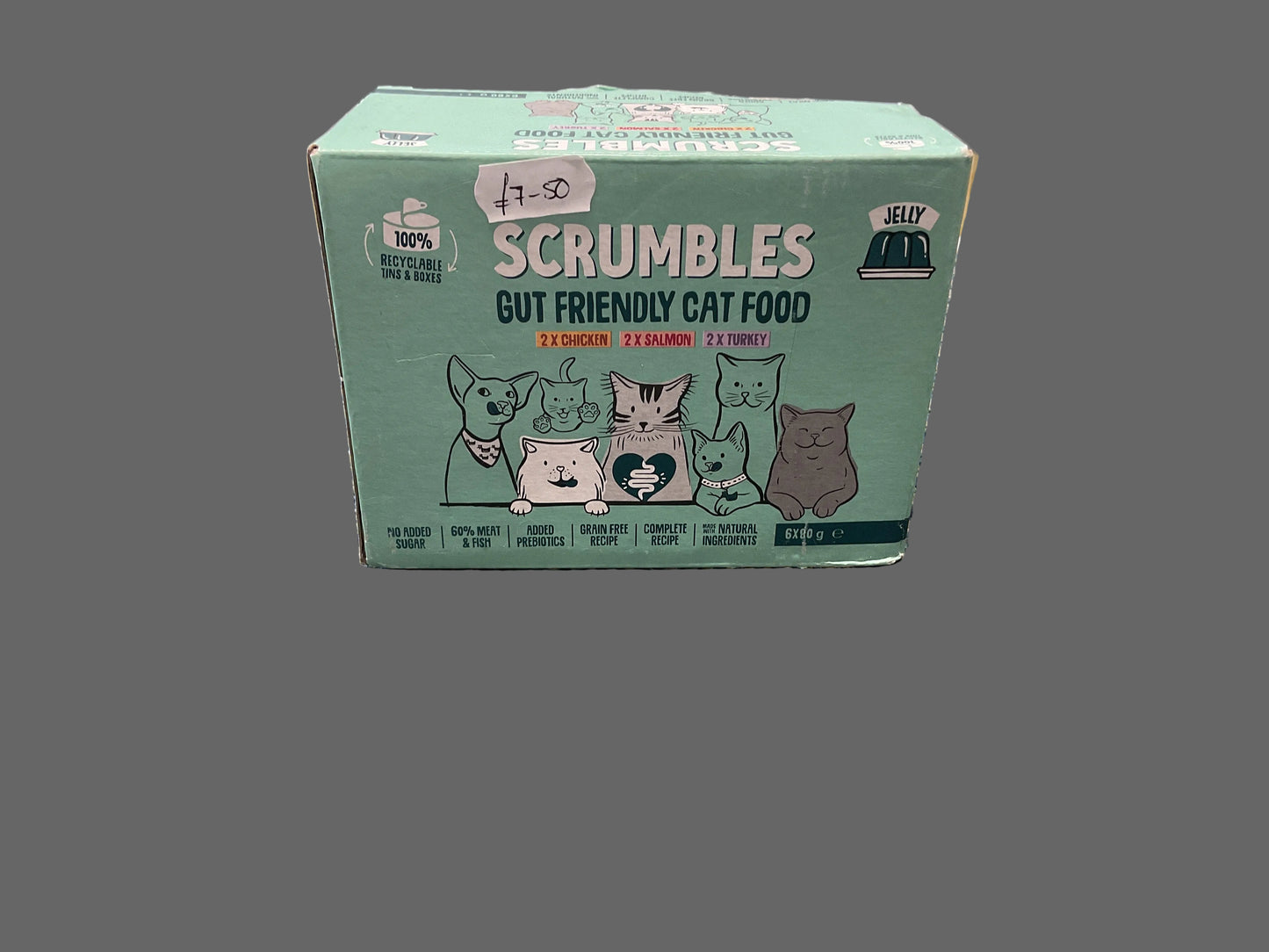 Scrumbles Gut Friendly Cat Food in Jelly 6x 80g