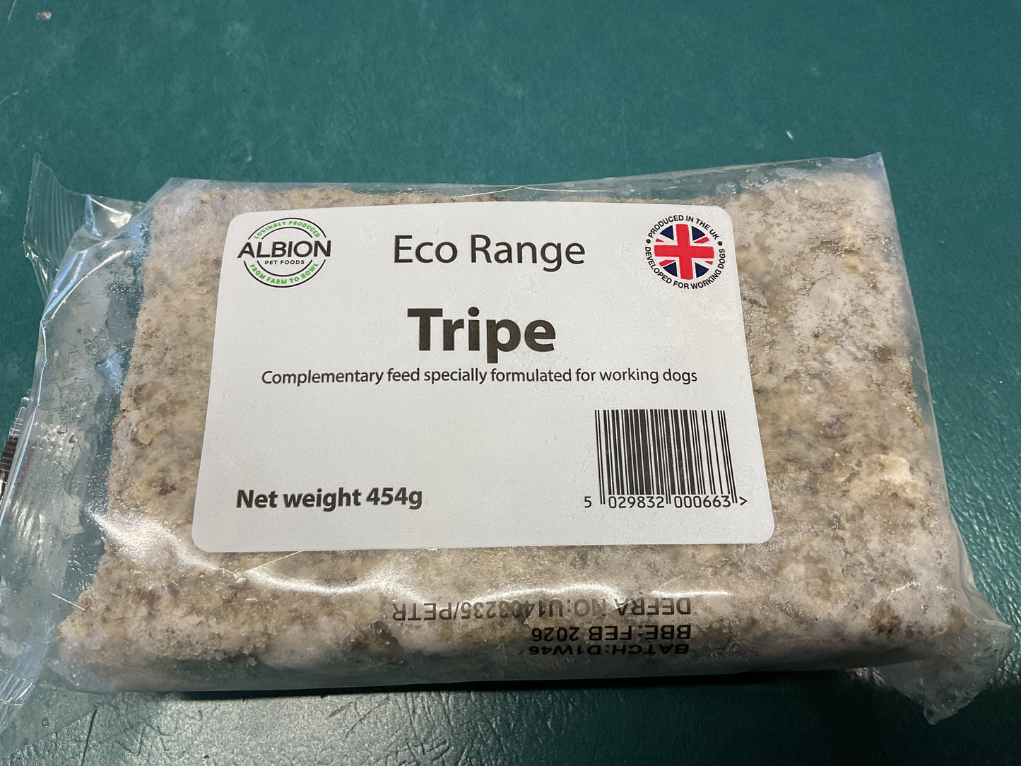 Albion Eco Range Tripe Mince (454g)