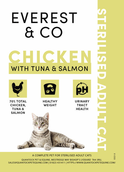 Everest & Co Connoisseur Chicken with Tuna & Salmon - Sterilised Cat