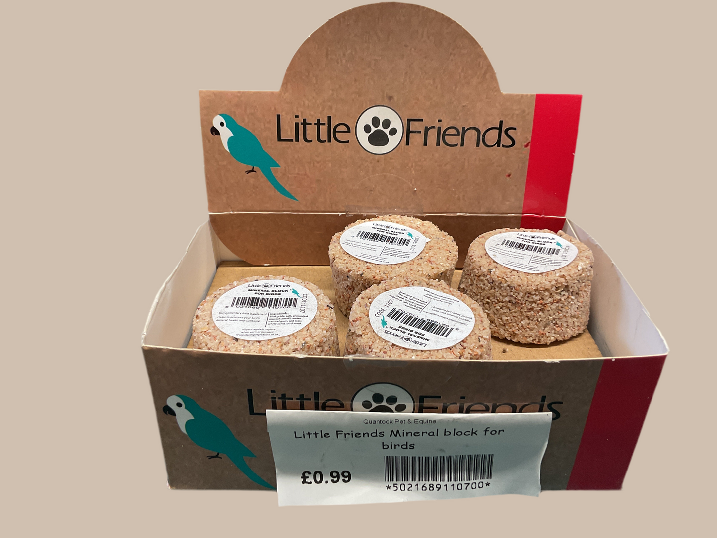 Little Friends Mineral Block for Birds