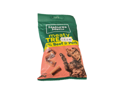 Natures Menu Dog Treats Beef & Pork 50g