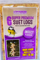 Suet To Go 6 Super Premium Suet Logs (Insect Flavour)