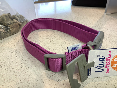 Viva quick fit dog collar 45-70cm Pink