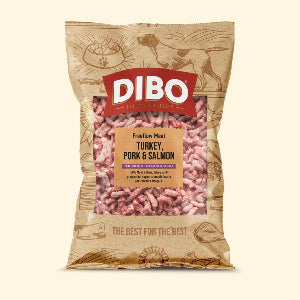 Dibo Freeflow Mince Turkey, Pork & Salmon 1kg