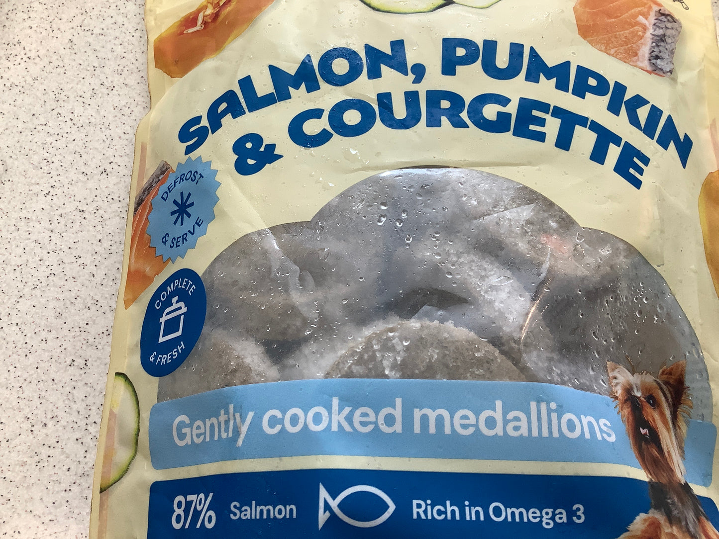 Nutriment gently cooked medallions salmon,pumpkin & courgette 1kg