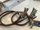 Timberwolf leather round collar sable