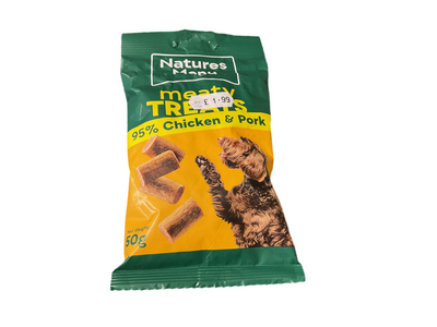 Natures Menu Dog Treats Chicken & Pork 50g