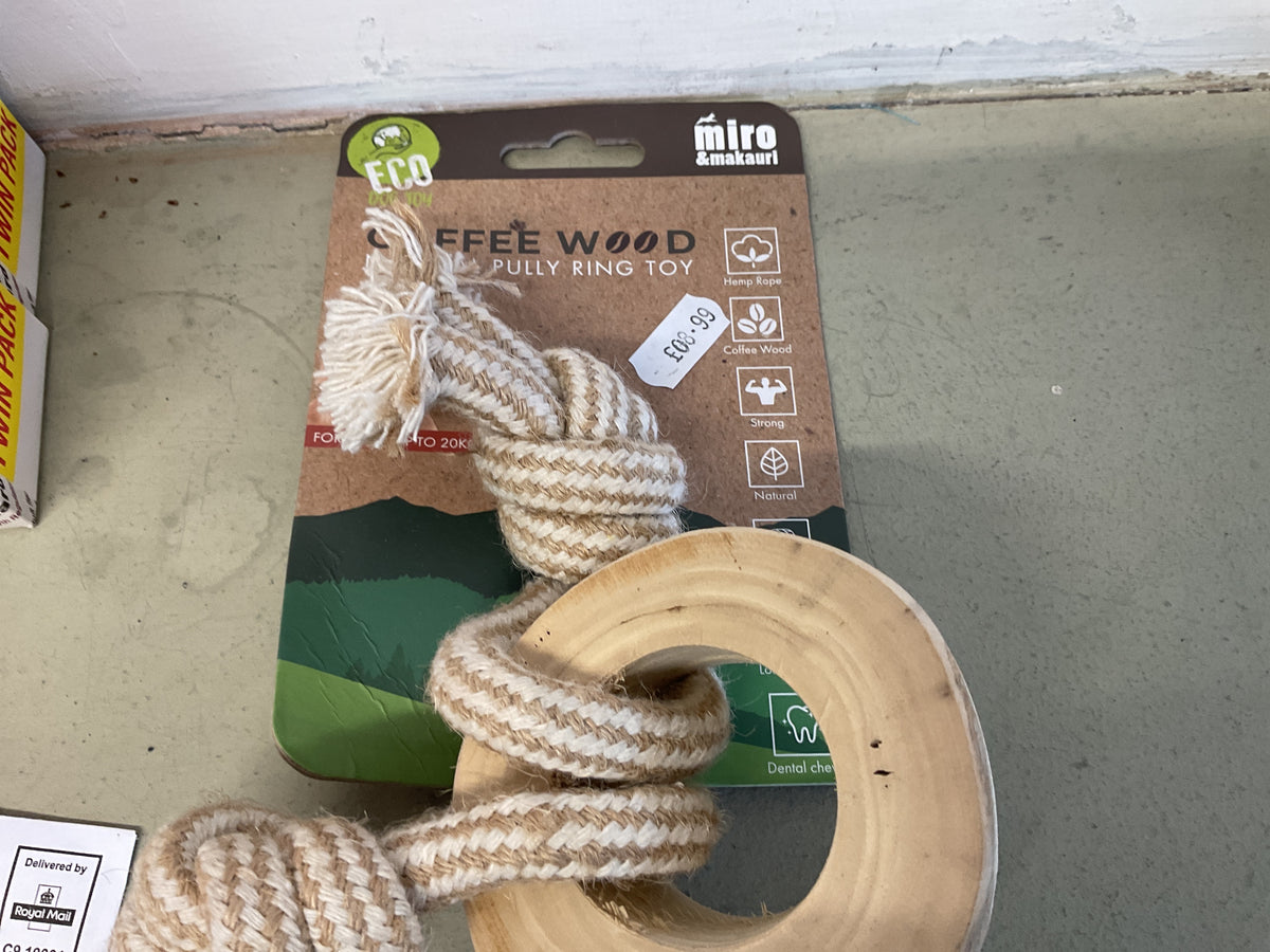 Miro eco coffee wood ring toy
