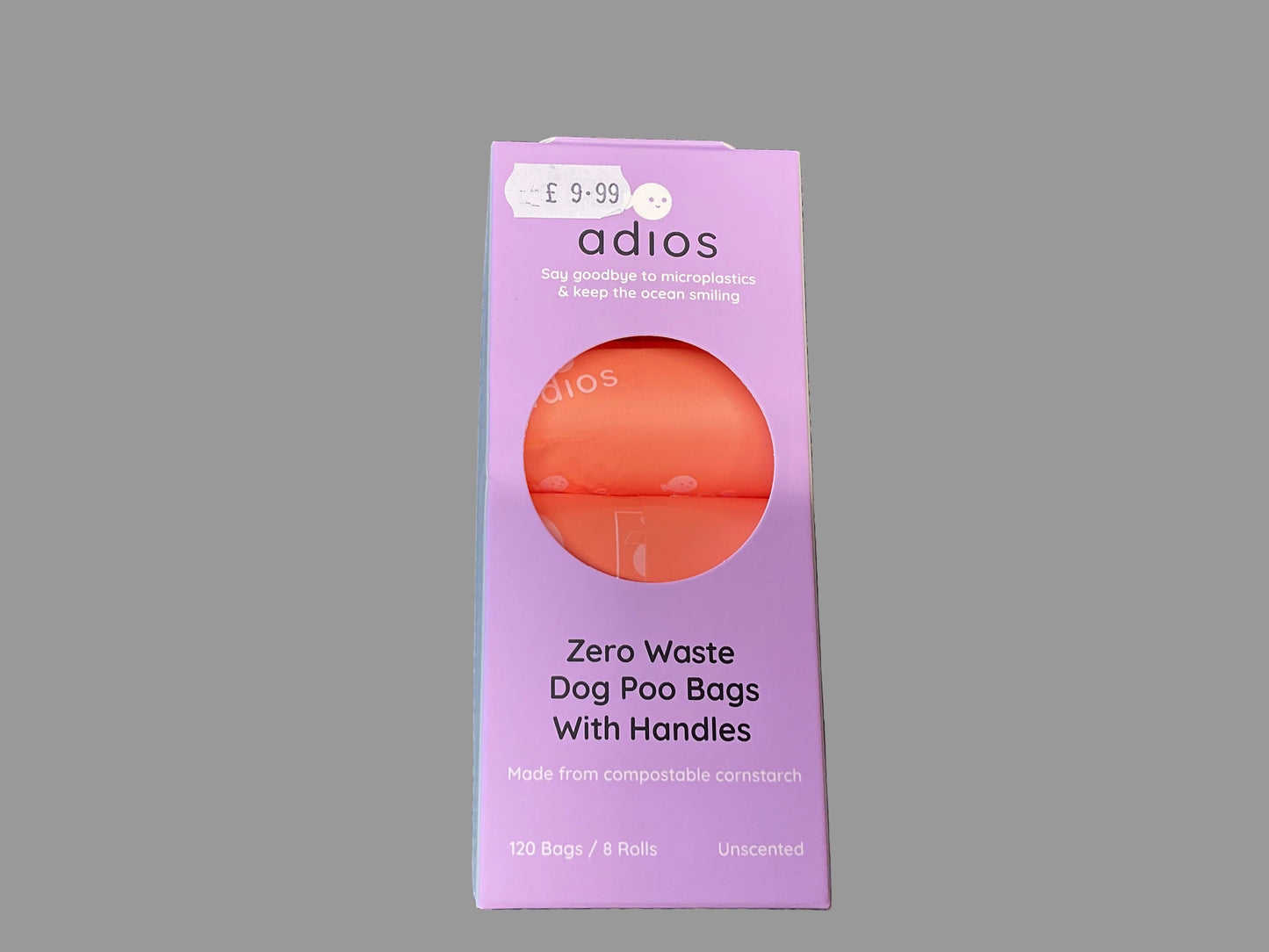 Adios poo bag’s unscented 120 bags 8 rolls