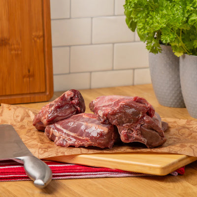 The Dogs Butcher Muntjac Meaty Chop Bones 1kg