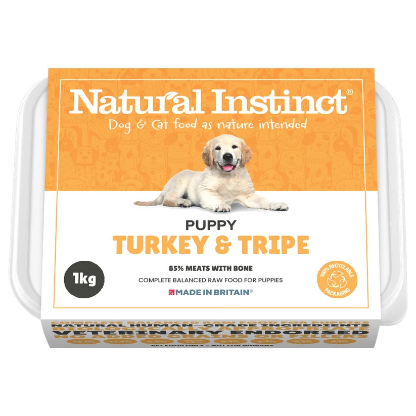 Natural Instinct Puppy (Turkey & Tripe) 2x500g