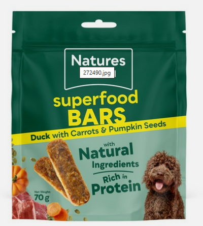Natures Menu Superfood Bars Duck 70g
