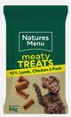 Natures Menu Meaty Dog Treats Chicken and Lamb 50g