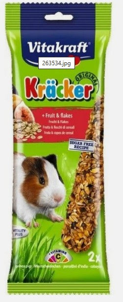 Vitakraft Kracker Fruit Flakes Guinea Pig (2Pk)