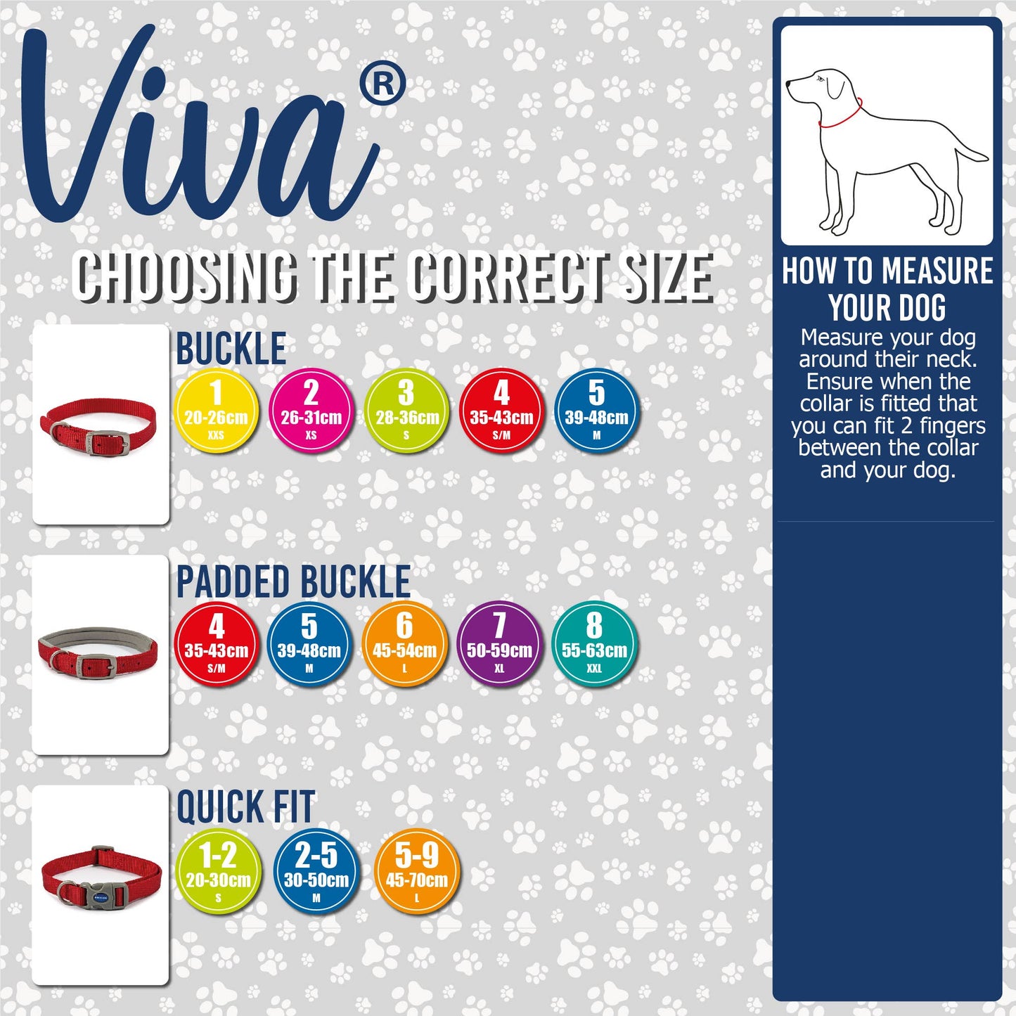 Ancol Viva Padded Buckle Collar -RED