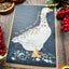 Goose Christmas Eco Friendly Art Card cute colourful funny