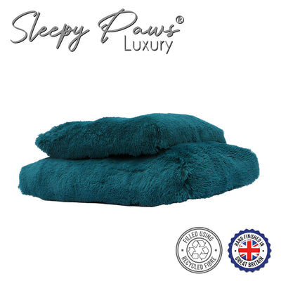 Super Soft Plush Mattress - TEAL: 75 x 60 cm