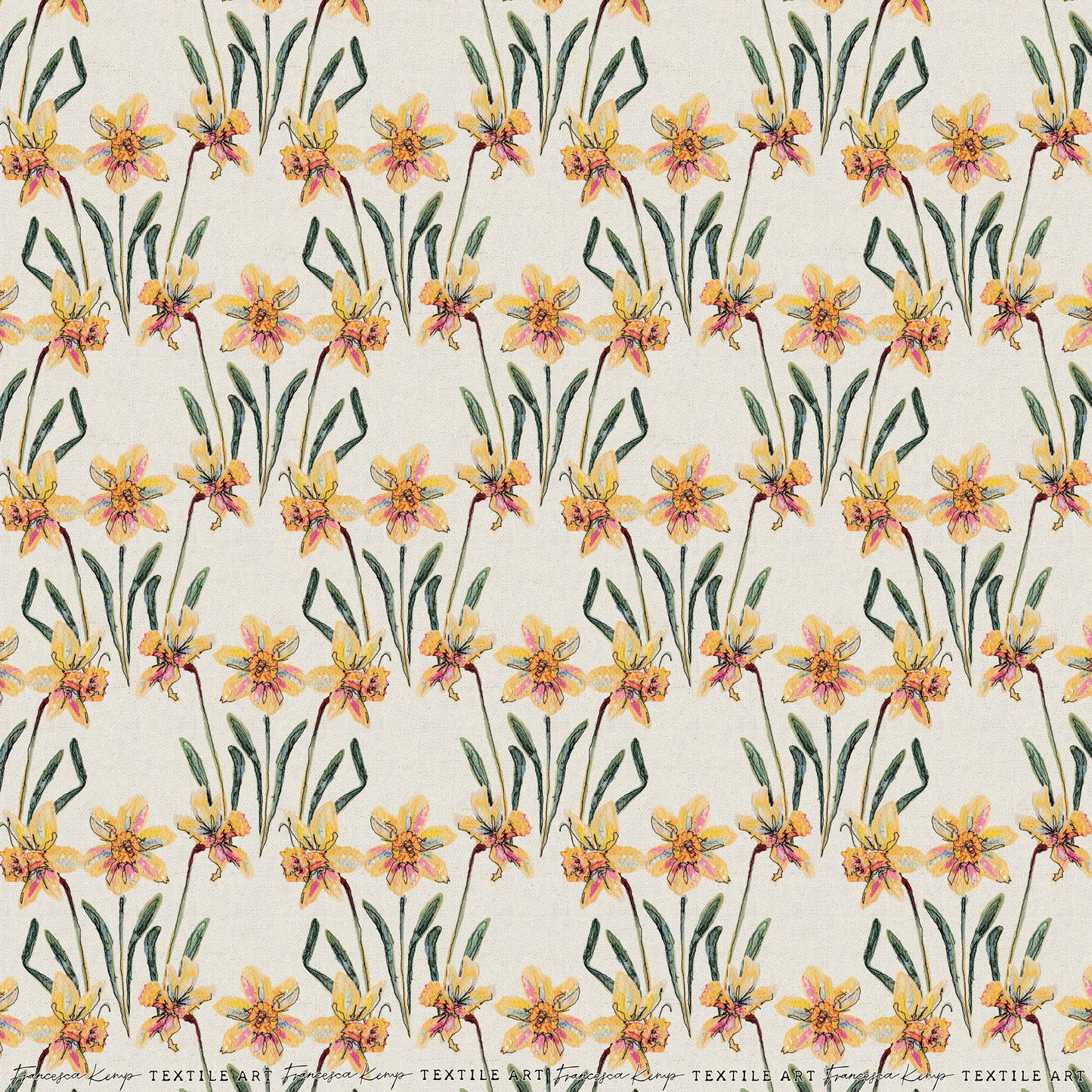 Spring Daffodil Wrapping Paper