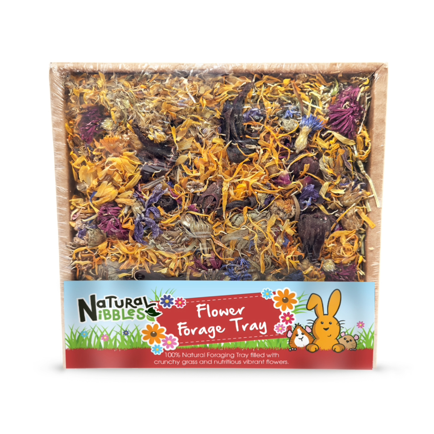 Natural Nibbles Flower Forage Tray for Rabbits & Small Pets