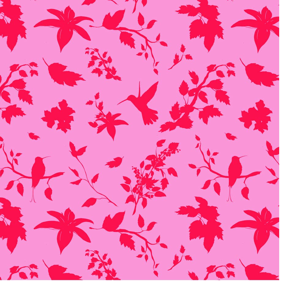 Eco-friendly Birds Blooms FSC™ roll wrap paper Spring