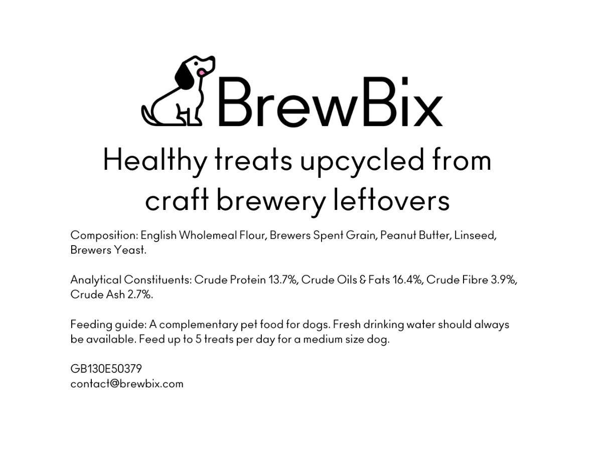 BrewBix Peanut Butter Dog biscuits