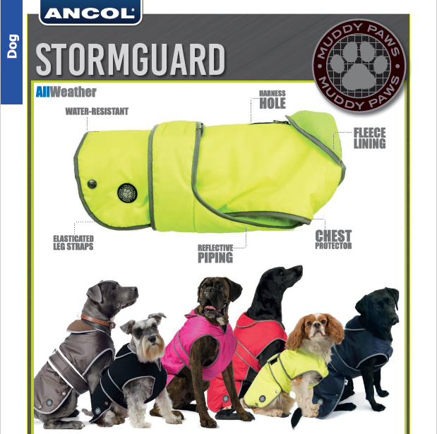 Ancol Stormguard All weather Coat Navy Blue