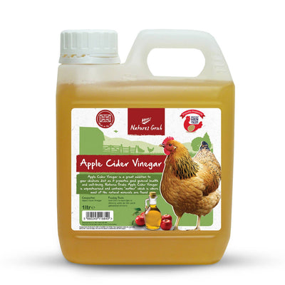 Natures Grub Apple Cider Vinegar for Chickens & Poultry 1ltr