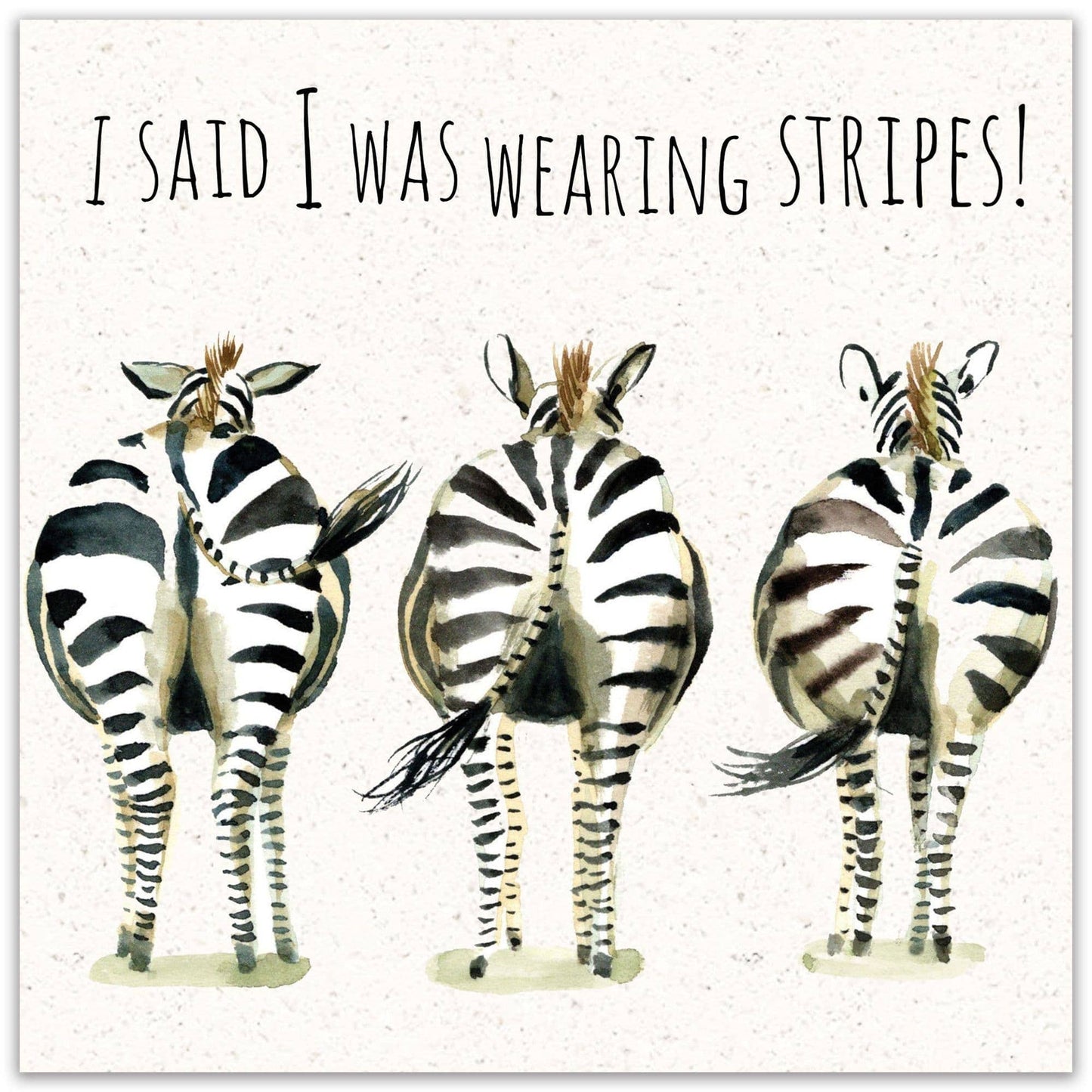 I said I was Wearing Stripes! - Funny Birthday Card
