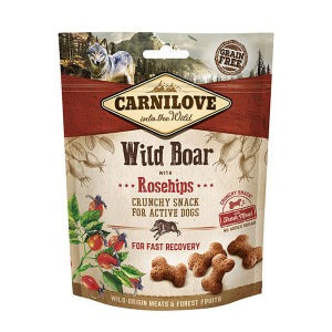 Carnilove Wild Boar and Rosehips Crunchy Snacks