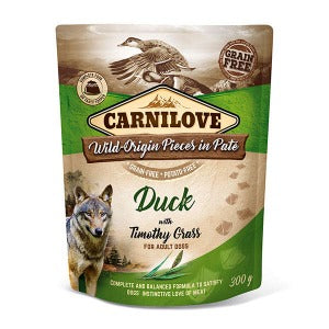 Carnilove Duck with Timothy Grass (Wet Pouch)