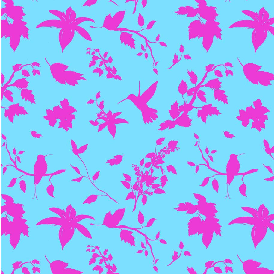 Eco-friendly Birds Blooms FSC™ roll wrap paper Spring
