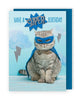 Yours Truly - Super Hero Cat Card