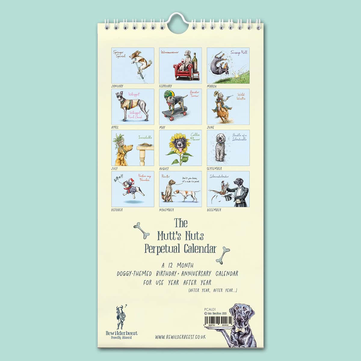 Perpetual Mutt's Nuts Calendar - Dog Calendar
