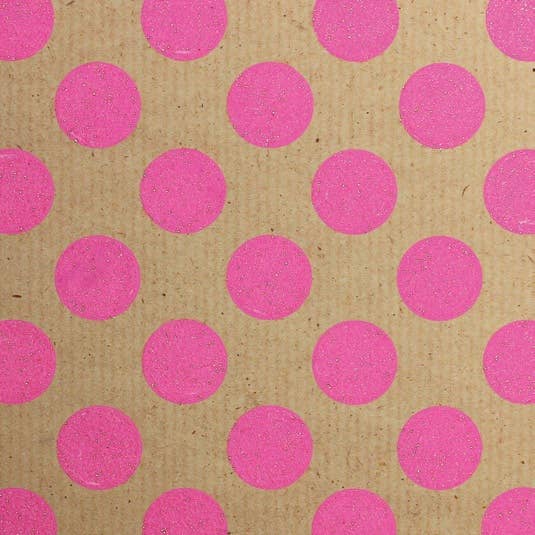Neon Kraft Glitter Rollwrap