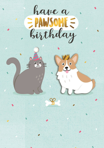 Yours Truly Cat & Dog Card