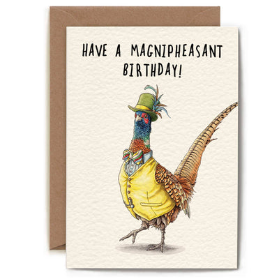 Magnipheasant Birthday Card - Birthday Card - Cute Card