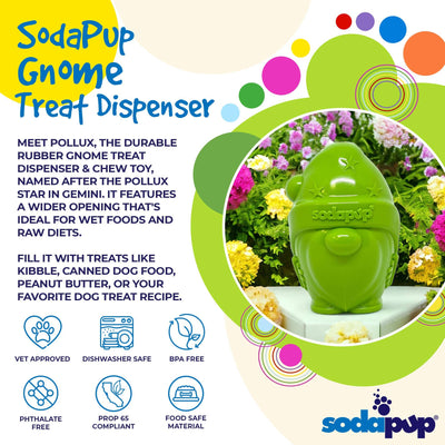 Gnome Durable PUP-X Synthetic Rubber Treat Dispenser: Gnome Treat Dispenser