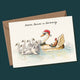 Seven Swans a-Swimming - Christmas Card - Holiday Card
