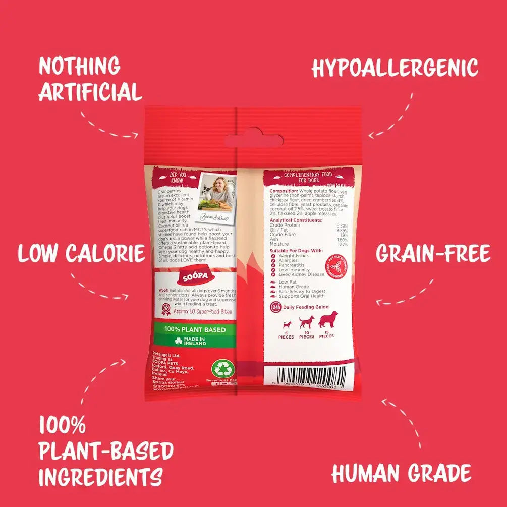 Soopa Cranberry & Sweet Potato Dog Treats