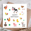 Highgrove Cards - Farm Animals Happy Birthday Card | Kids Birthday Card