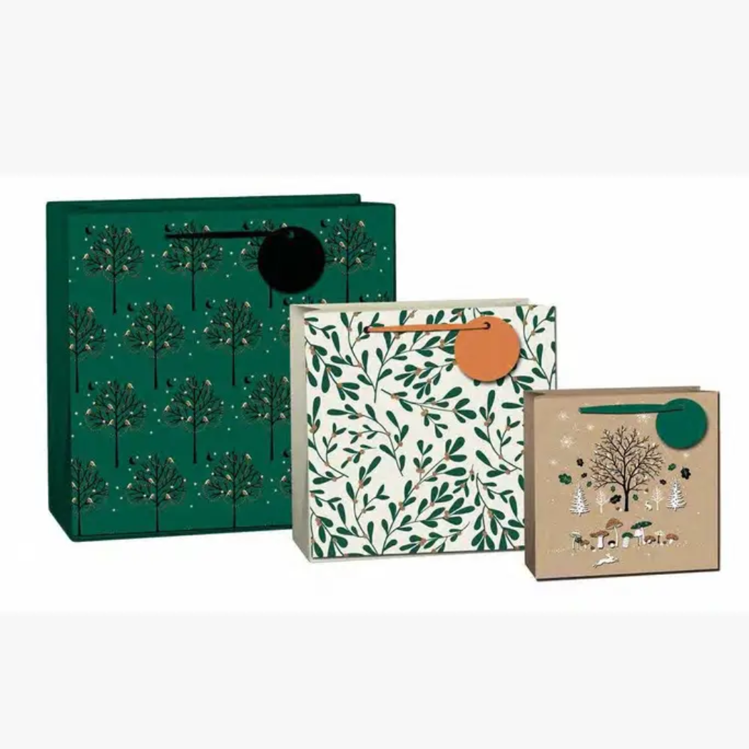Eco-friendly FSC™  Winter Woodland Christmas Gift Bags