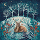 Christmas stag and Robin