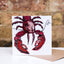 Lobster Love Embroidery Art Card