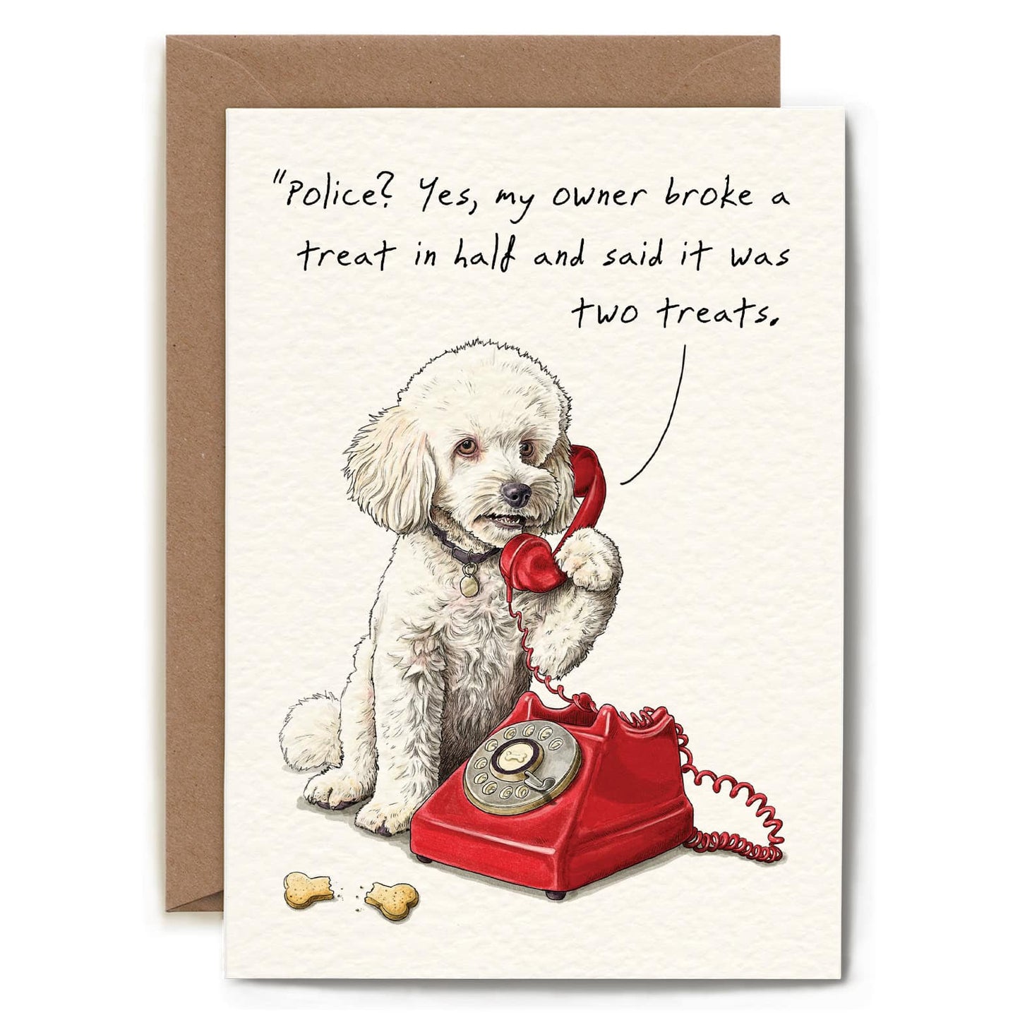 Bewilderbeest - Treat Crime Card  - Everyday Card - Funny